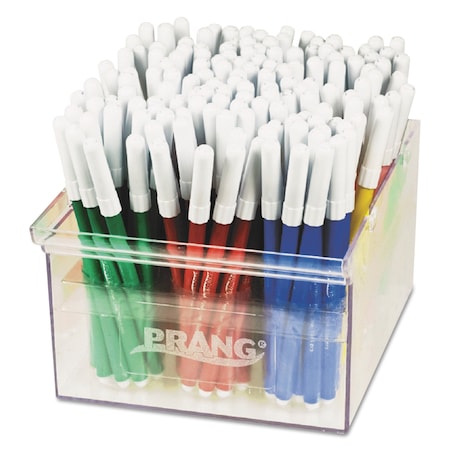Prang Fine Line Markers, Fine Bullet Tip, Assorted Colors, 144PK DIX80744